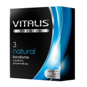 Классические презервативы VITALIS PREMIUM natural - 3 шт. - Vitalis - купить с доставкой в Северодвинске