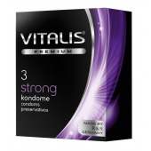 Презервативы с утолщенной стенкой VITALIS PREMIUM strong - 3 шт. - Vitalis - купить с доставкой в Северодвинске