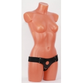 Универсальные черные трусики для страпона - БДСМ Арсенал - купить с доставкой в Северодвинске