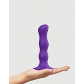 Фиолетовая насадка Strap-On-Me Dildo Geisha Balls size M - Strap-on-me - купить с доставкой в Северодвинске