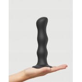 Черная насадка Strap-On-Me Dildo Geisha Balls size XL - Strap-on-me - купить с доставкой в Северодвинске