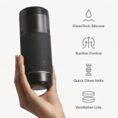 Черный мастурбатор с контролем всасывания Arcwave Pow Stroker - Arcwave - в Северодвинске купить с доставкой