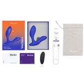 Синий анальный вибратор We-Vibe Vector+ - We-vibe - в Северодвинске купить с доставкой