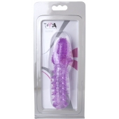 Фиолетовая насадка, удлиняющая половой член - 13,5 см. - Toyfa Basic - в Северодвинске купить с доставкой