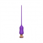 Фиолетовый тонкий стимулятор Nipple Vibrator - 23 см. - I-MOON - купить с доставкой в Северодвинске