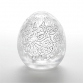 Мастурбатор-яйцо Keith Haring EGG PARTY - Tenga - в Северодвинске купить с доставкой