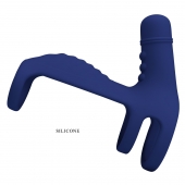 Синяя вибронасадка на пенис Vibrating Penis Sling - Baile - в Северодвинске купить с доставкой