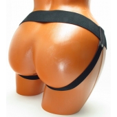 Трусики для страпона коричневого цвета - БДСМ Арсенал - купить с доставкой в Северодвинске