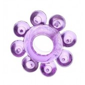 Мягкая фиолетовая гелевая насадка - Toyfa Basic - в Северодвинске купить с доставкой