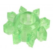 Зеленое эрекционное кольцо-звезда - Toyfa Basic - в Северодвинске купить с доставкой