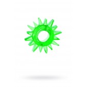 Зеленое эрекционное кольцо-солнце - Toyfa Basic - в Северодвинске купить с доставкой