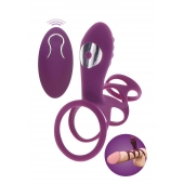 Фиолетовая эрекционная вибронасадка Halo Halo C-Ring Sleeve - Toy Joy - в Северодвинске купить с доставкой