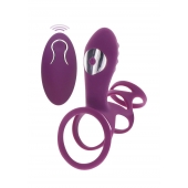 Фиолетовая эрекционная вибронасадка Halo Halo C-Ring Sleeve - Toy Joy - в Северодвинске купить с доставкой