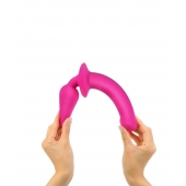 Ярко-розовый двусторонний фаллоимитатор Switch Plug-In Semi-Realistic Size L - Strap-on-me купить с доставкой в интернет-магазине Orgasmix в Северодвинске Ярко-розовый двусторонний фаллоимитатор Switch Plug-In Semi-Realistic Size L - Strap-on-me