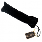 Двусторонний стеклянный фаллос с синей спиралью - 21 см. - Sexus купить с доставкой в интернет-магазине Orgasmix в Северодвинске Двусторонний стеклянный фаллос с синей спиралью - 21 см. - Sexus