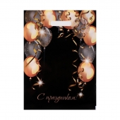 Пакет с вырубной ручкой и принтом в виде шариков (30х40 см) - Сима-Ленд - купить с доставкой в Северодвинске