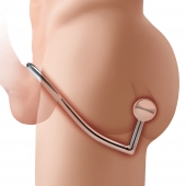 Кольцо на пенис с анальным стимулятором Stainless Steel Anal Hook   Cock Ring - BlueLine - в Северодвинске купить с доставкой