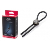 Тёмно-серое эрекционное кольцо с зажимом Again and Again Adjustable Cock Ring - Fifty Shades of Grey - в Северодвинске купить с доставкой