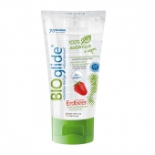 Гель-смазка на водной основе с ароматом клубники BioGlide - 80 мл. - Joy Division - купить с доставкой в Северодвинске