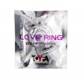 Прозрачное виброкольцо с двумя вибропульками - Toyfa Basic - в Северодвинске купить с доставкой