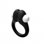 Черное эрекционное кольцо Zippy Vibrating Ring With Bullet - Adrien Lastic - в Северодвинске купить с доставкой