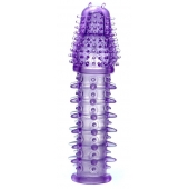 Фиолетовая закрытая насадка на пенис - 13,5 см. - Boys of Toys - в Северодвинске купить с доставкой