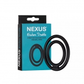 Черное двойное эрекционное кольцо Nexus Enduro Double - Nexus Range - в Северодвинске купить с доставкой