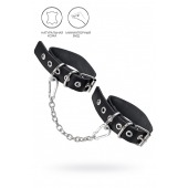 Черные оковы из одного ремешка с люверсами - Pecado - купить с доставкой в Северодвинске