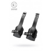 Черные подвесы с белой строчкой - Pecado - купить с доставкой в Северодвинске