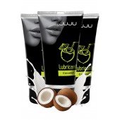 Набор из 3 съедобных лубрикантов JUJU со вкусом кокоса - JuJu - купить с доставкой в Северодвинске