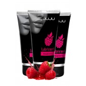 Набор из 3 съедобных лубрикантов JUJU со вкусом малины - JuJu - купить с доставкой в Северодвинске