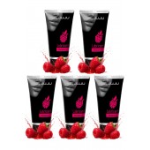 Набор из 5 съедобных лубрикантов JUJU со вкусом малины - JuJu - купить с доставкой в Северодвинске