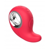 Красный клиторальный массажер с функцией постукивания - Secwell в Северодвинске Красный клиторальный массажер с функцией постукивания - Secwell