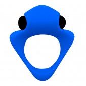 Синее эрекционное кольцо Wooomy Tribeс с вибрацией - Adrien Lastic - в Северодвинске купить с доставкой