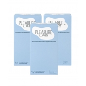 Набор из 3 упаковок ультратонких презервативов Pleasure Lab (по 12 шт.) - Pleasure Lab - купить с доставкой в Северодвинске