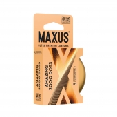 Точечные презервативы MAXUS 2000 Amazing Dots с железным кейсом - 3 шт. - Maxus - купить с доставкой в Северодвинске