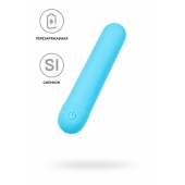 Голубая силиконовая перезаряжаемая вибропуля Murr - 10 см. - A-toys купить в Северодвинске с доставкой в Orgasmix.ru Голубая силиконовая перезаряжаемая вибропуля Murr - 10 см. - A-toys