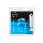 Голубая капа с вибропулей для оральных ласк - Erowoman-Eroman купить в Северодвинске с доставкой в Orgasmix.ru Голубая капа с вибропулей для оральных ласк - Erowoman-Eroman