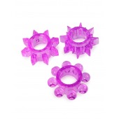 Набор из 3 лиловых эрекционных колец различной формы - Erowoman-Eroman - в Северодвинске купить с доставкой