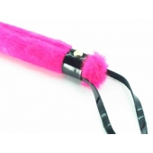 Нежная плеть с розовым мехом BDSM Light - 43 см. - БДСМ Арсенал - купить с доставкой в Северодвинске