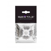 Эластичное эрекционное кольцо с черными «ресничками» - Sextaz - в Северодвинске купить с доставкой