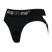 Черные трусики для насадок Heroine Lingerie Harness - size XL - Strap-on-me - купить с доставкой в Северодвинске