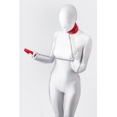 Красный ошейник с подкладкой из меха - ToyFa - купить с доставкой в Северодвинске