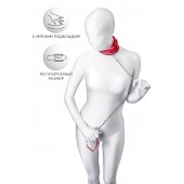 Красный ошейник с подкладкой из меха - ToyFa - купить с доставкой в Северодвинске