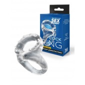 Прозрачное двойное эрекционное кольцо - Sex Expert - в Северодвинске купить с доставкой