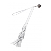 Белая кожаная плеть - 50 см. - Pecado - купить с доставкой в Северодвинске