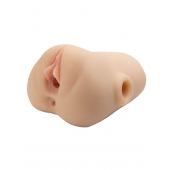 Телесный мастурбатор с вибрацией Double Pounder Vibrating Squeeze Stroker - Pipedream - в Северодвинске купить с доставкой