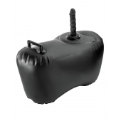 Черное надувное кресло с платформой для фиксации дилдо Body Dock Inflatable Love Seat - Pipedream - купить с доставкой в Северодвинске