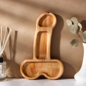 Деревянное блюдо для подачи в форме члена (25 х 16,5 х 1,7 см) - Сима-Ленд - купить с доставкой в Северодвинске