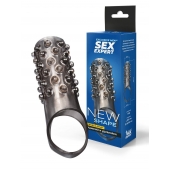 Дымчатая насадка на пенис с выпуклостями - 12 см. - Sex Expert - в Северодвинске купить с доставкой